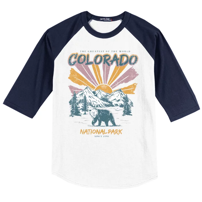 Greatest Of The World Colorado National Park Since 1990 Baseball Sleeve Shirt