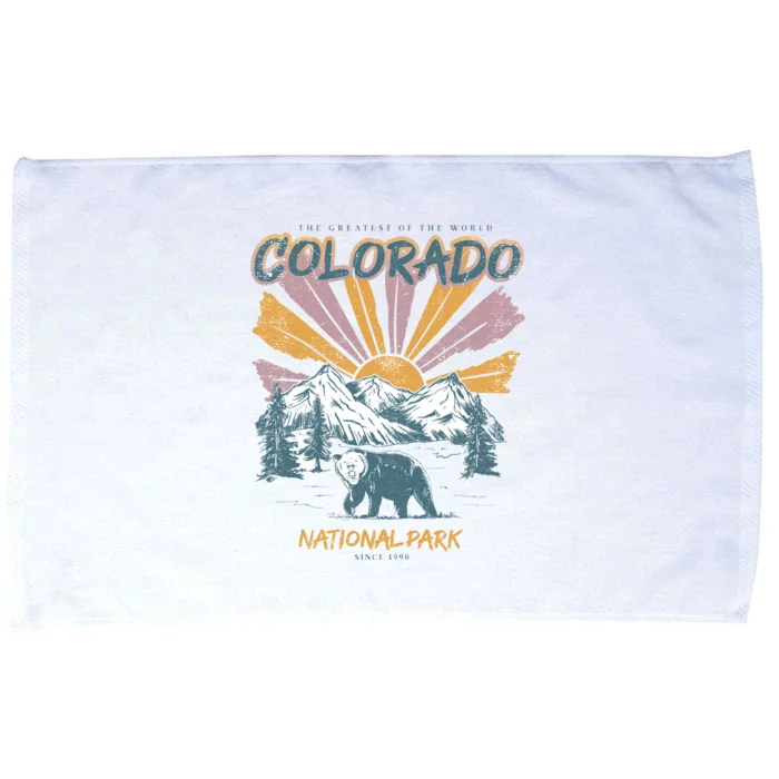 Greatest Of The World Colorado National Park Since 1990 Microfiber Hand Towel