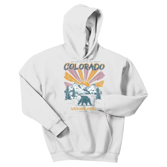 Greatest Of The World Colorado National Park Since 1990 Kids Hoodie