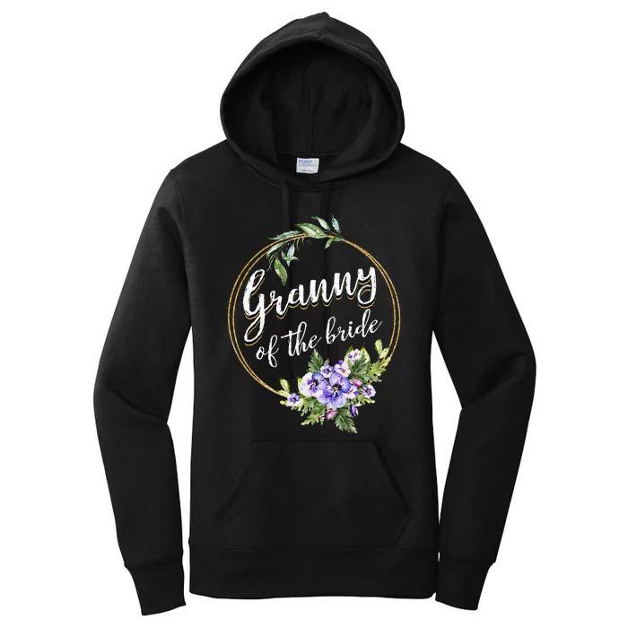 Granny Of The Bride Wedding Bridal Shower Granny Matching Women's Pullover Hoodie