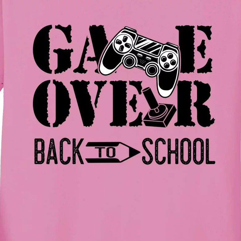 Game Over Teacher Student Funny Back To School Gift Kids Long Sleeve Shirt