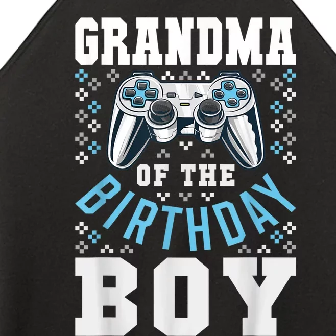 Grandma Of The Birthday Boy Matching Video Gamer Birthday Women’s Perfect Tri Rocker Tank