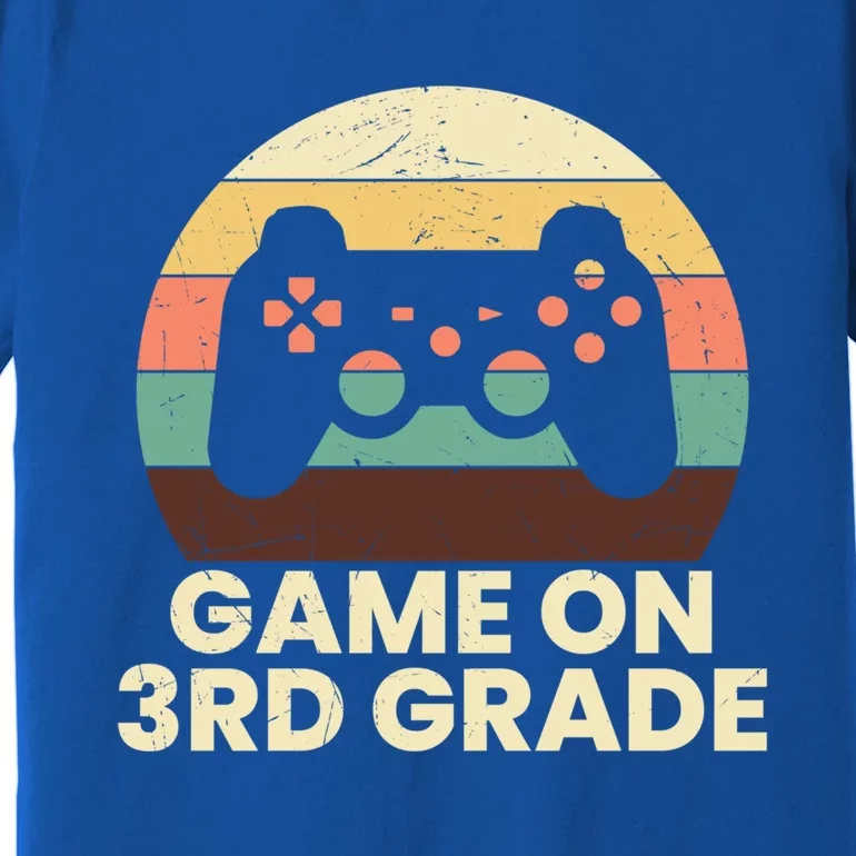 Game On Third Grade Gamer Cute 3Rd Grade Funny Gift Premium T-Shirt