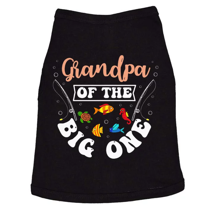 Grandpa Of The Big One Fishing Birthday Party Bday Doggie Tank