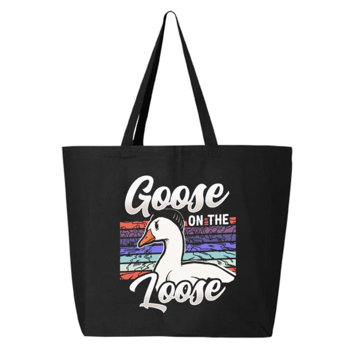 Goose On The Loose Animal Geese Owner Lover 25L Jumbo Tote