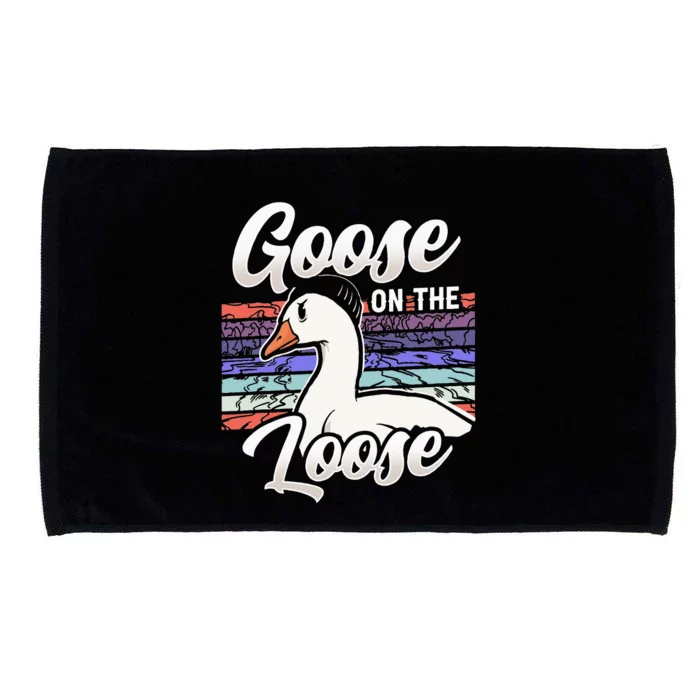 Goose On The Loose Animal Geese Owner Lover Microfiber Hand Towel