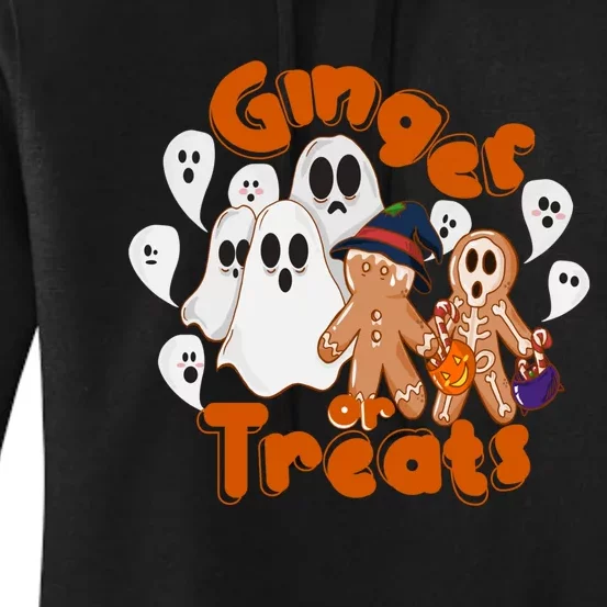 Ginger Or Treats Funny Scary Ginger Halloween Women's Pullover Hoodie