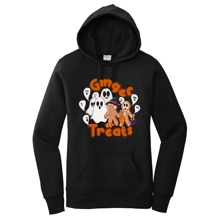 Ginger Or Treats Funny Scary Ginger Halloween Women's Pullover Hoodie