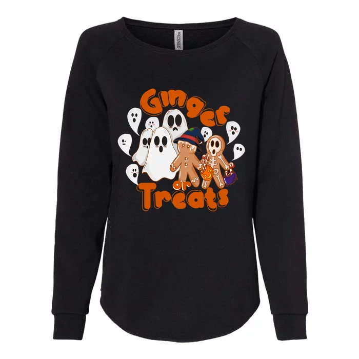 Ginger Or Treats Funny Scary Ginger Halloween Womens California Wash Sweatshirt