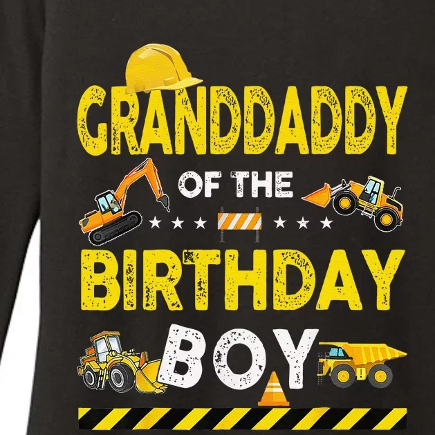 Granddaddy Of The Birthday Boy Construction Worker Birthday Womens CVC Long Sleeve Shirt