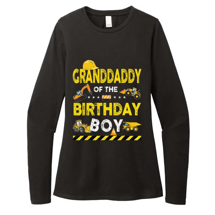 Granddaddy Of The Birthday Boy Construction Worker Birthday Womens CVC Long Sleeve Shirt