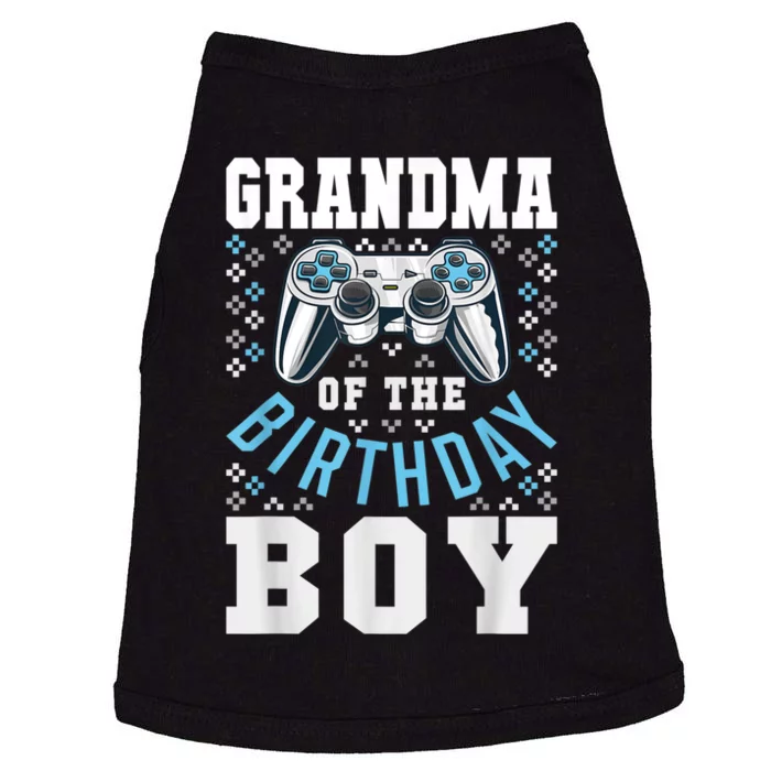 Grandma Of The Birthday Boy Matching Video Gamer Birthday Doggie Tank