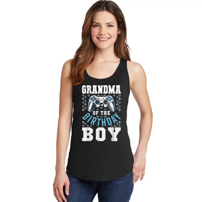 Grandma Of The Birthday Boy Matching Video Gamer Birthday Ladies Essential Tank