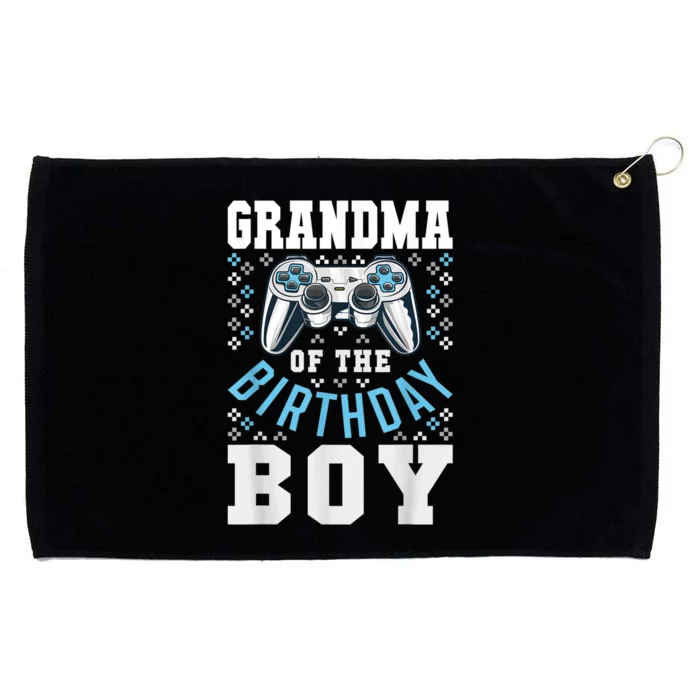 Grandma Of The Birthday Boy Matching Video Gamer Birthday Grommeted Golf Towel