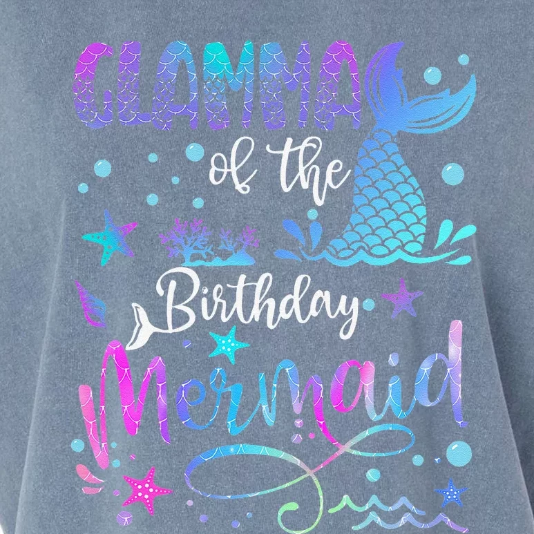 Glamma Of The Birthday Mermaid Bday Party Mermaid Garment-Dyed Women's Muscle Tee