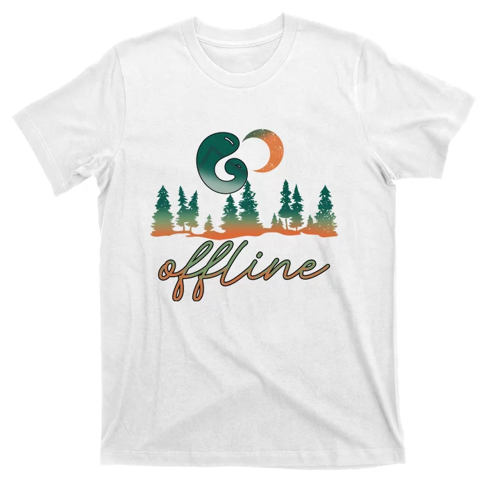 Go Offline Traveling Camping Hiking Outdoor Gift T-Shirt