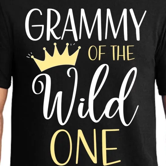 Grammy Of The Wild One First Birthday Matching Family Gift Pajama Set