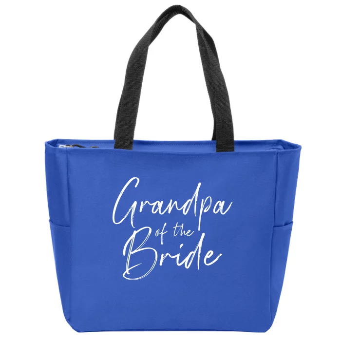 Grandpa Of The Bride Wedding Gift Zip Tote Bag