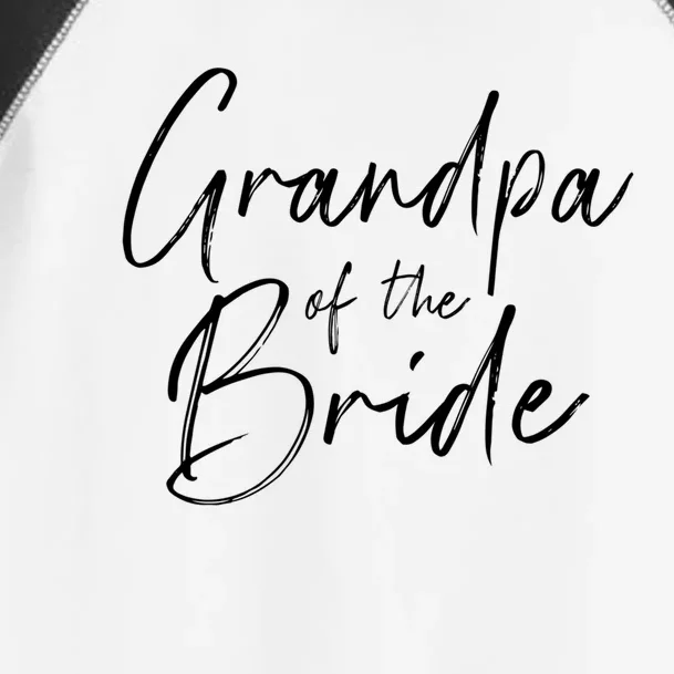 Grandpa Of The Bride Wedding Gift Toddler Fine Jersey T-Shirt