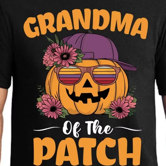 Grandma Of The Patch Pumpkin Halloween Family Matching Funny Pajama Set