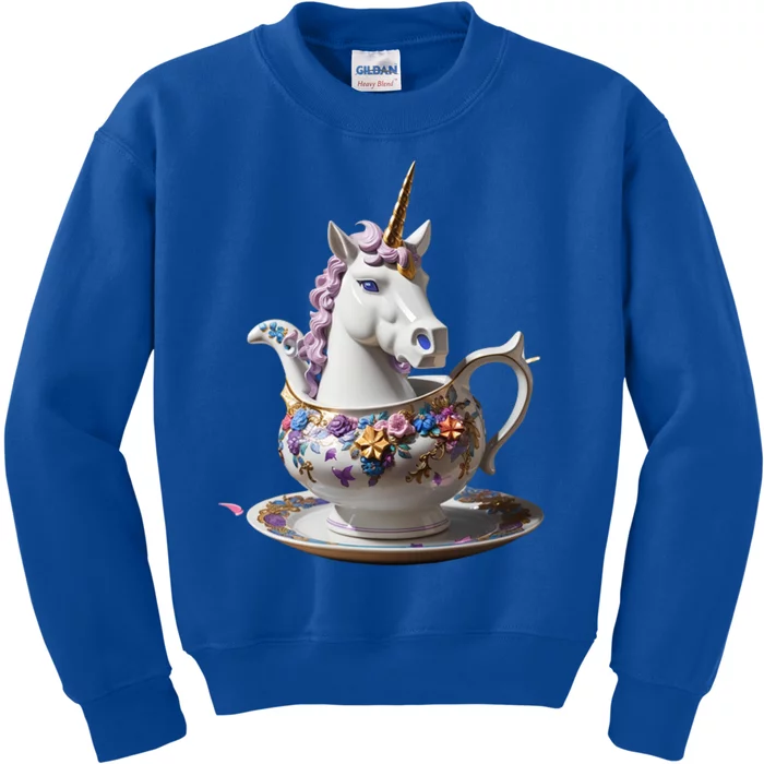 Get On The Unicorn Gravy Boat Cute Gift Kids Sweatshirt