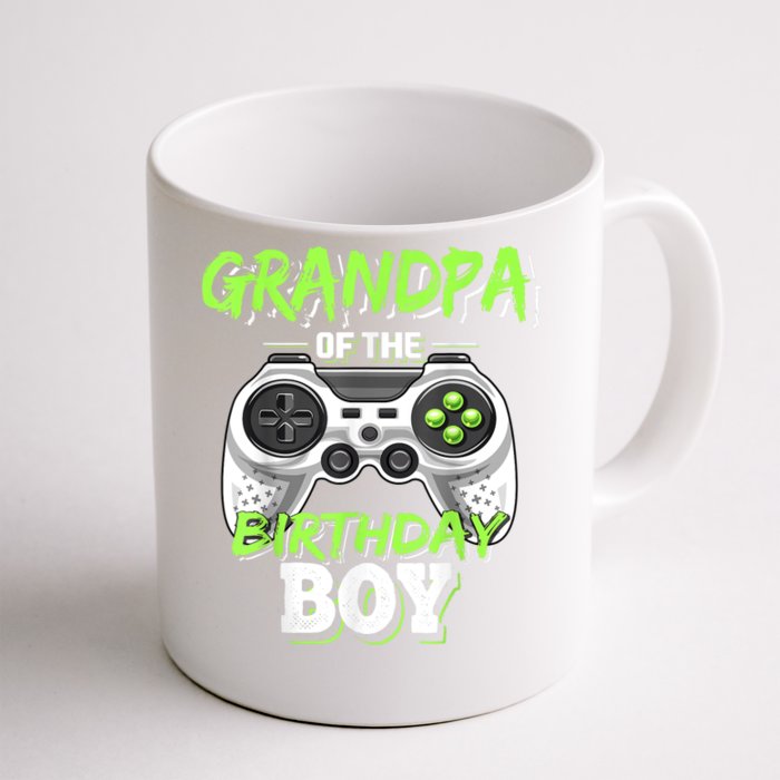 Grandpa Of The Birthday Boy Matching Video Game Birthday Front & Back Coffee Mug