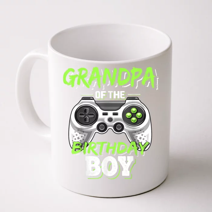 Grandpa Of The Birthday Boy Matching Video Game Birthday Front & Back Coffee Mug