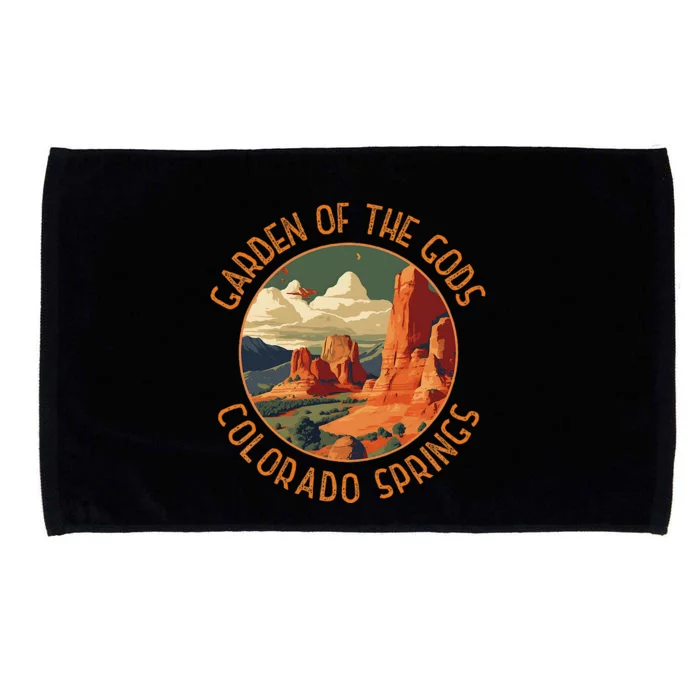 Garden Of The Gods Colorado Springs Distressed Circle Microfiber Hand Towel