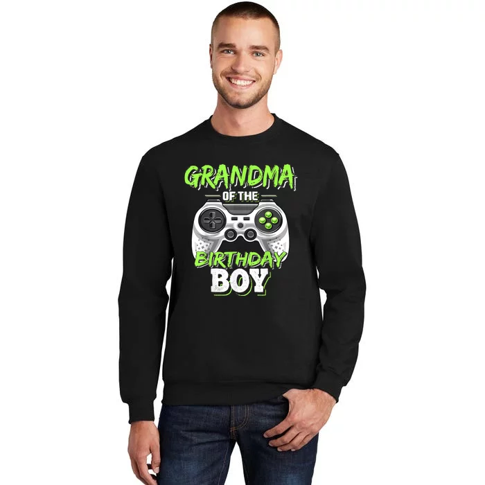 Grandma Of The Birthday Boy Matching Video Game Birthday Sweatshirt