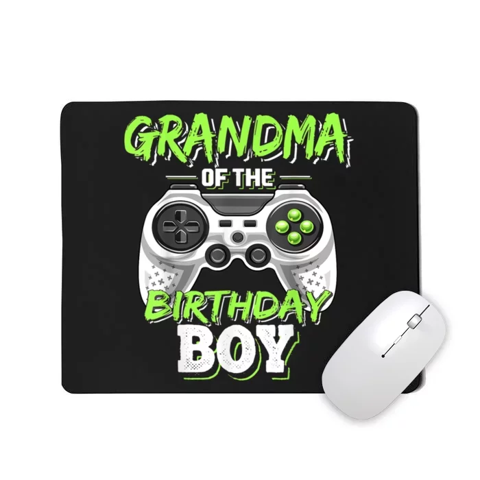 Grandma Of The Birthday Boy Matching Video Game Birthday Mousepad