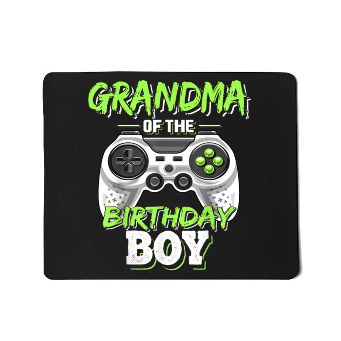 Grandma Of The Birthday Boy Matching Video Game Birthday Mousepad