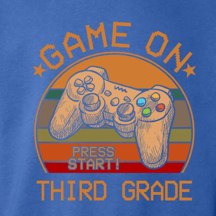 Game On Third Grade Back To School Gamer Funny Funny Gift Toddler Hoodie