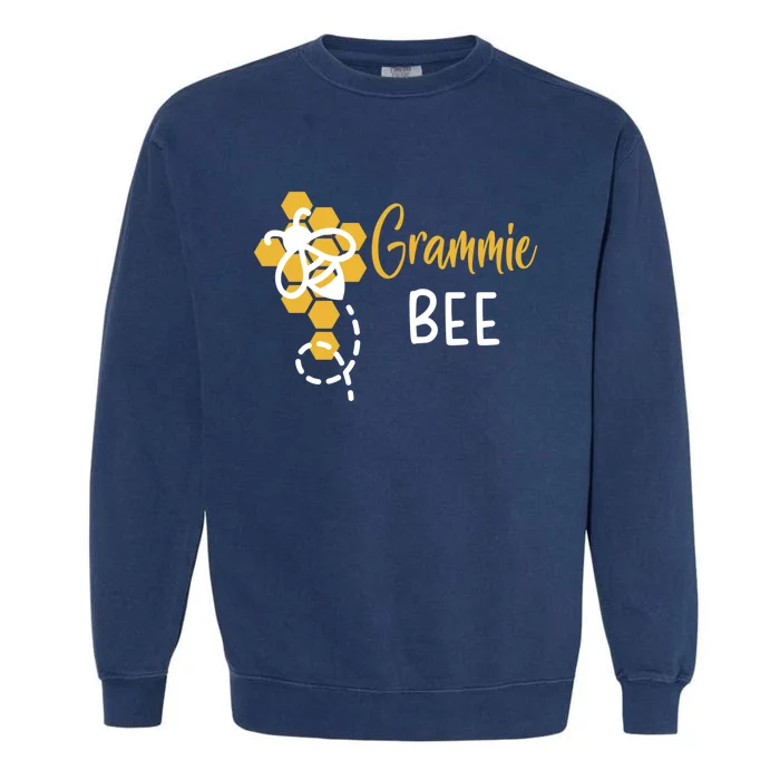 Grammie Of The Bee 1st Birthday Outfit First Bee Day Family Gift Garment-Dyed Sweatshirt