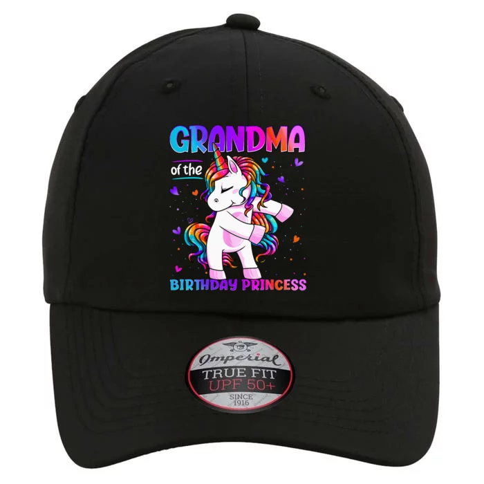 Grandma Of The Birthday Princess Flossing Unicorn Grandma The Original Performance Cap