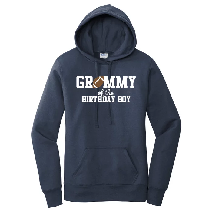 Grammy Of The Birthday Football Lover First Birthday Great Gift Women's Pullover Hoodie