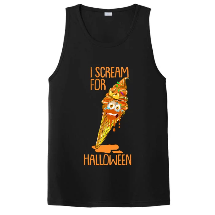 Boo-tifully Spooktacular Ice Cream Delights: Scream for Halloween! Performance Tank