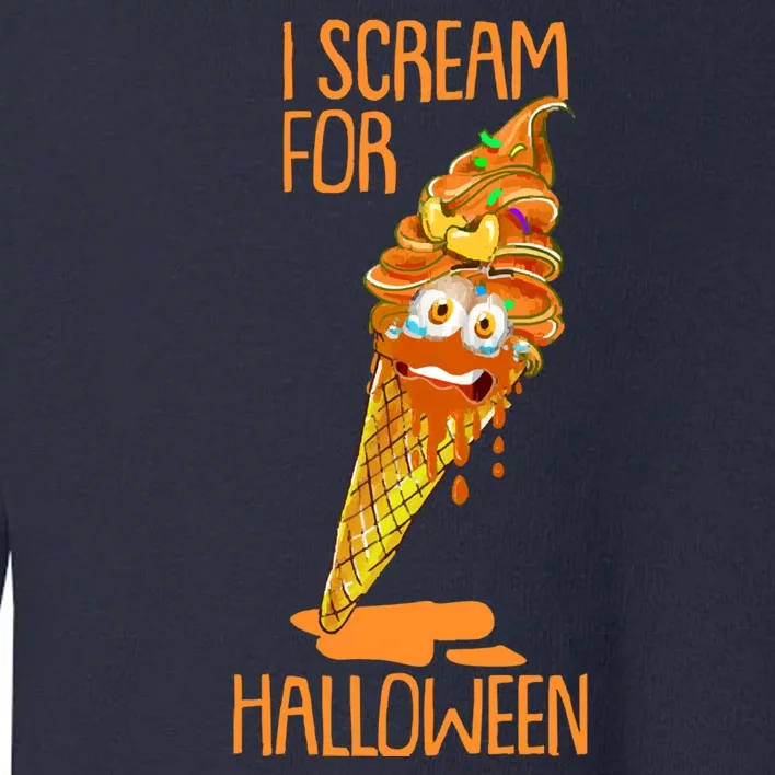 Boo-tifully Spooktacular Ice Cream Delights: Scream for Halloween! Toddler Sweatshirt