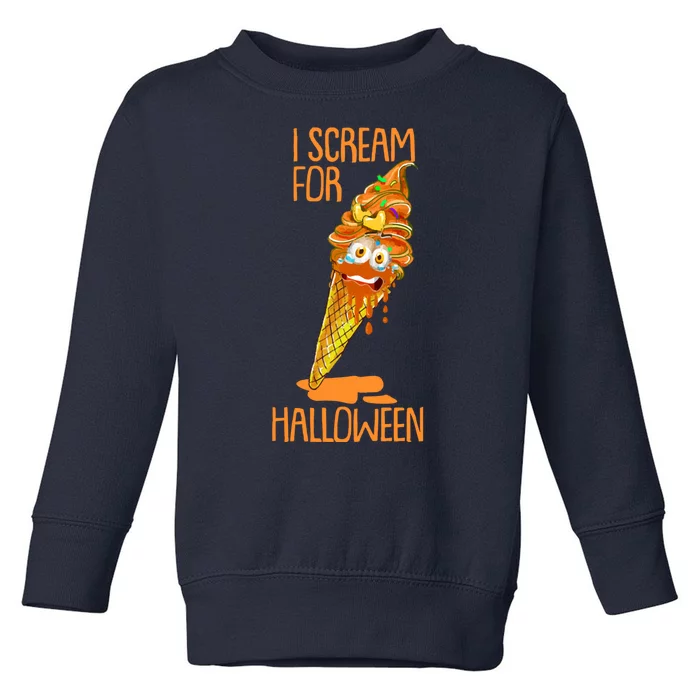 Boo-tifully Spooktacular Ice Cream Delights: Scream for Halloween! Toddler Sweatshirt