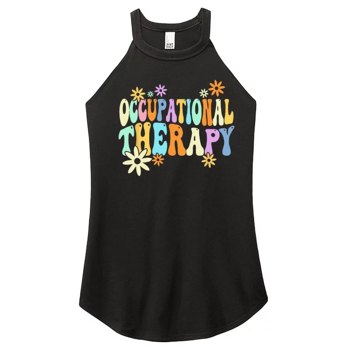 Groovy Occupational Therapy OT Therapist Women’s Perfect Tri Rocker Tank