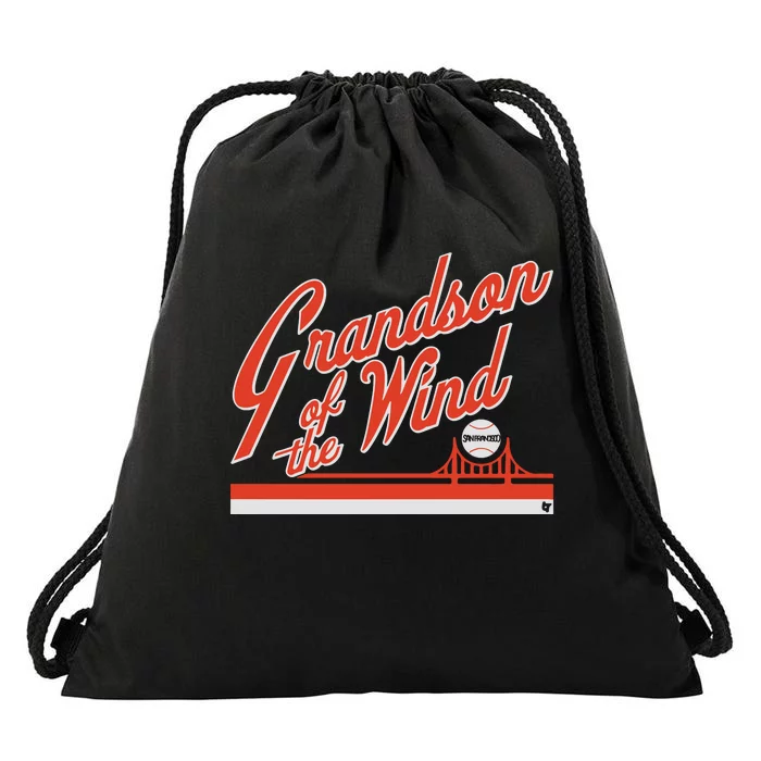 Grandson Of The Wind San Francisco Drawstring Bag