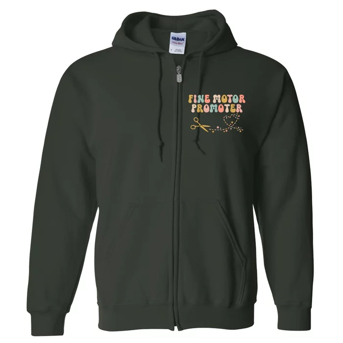 Groovy Occupational Therapy Occupational Therapist OT Full Zip Hoodie