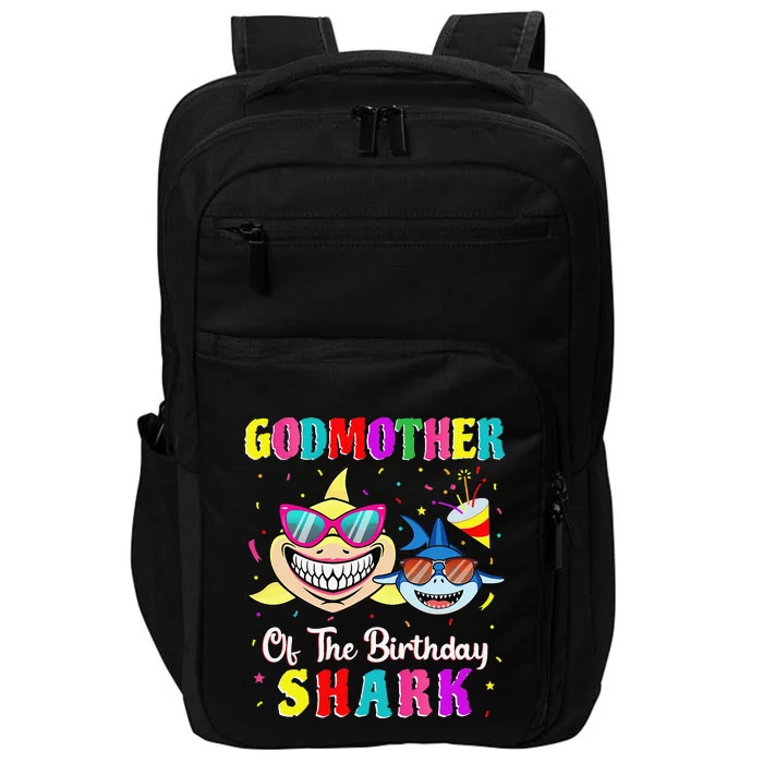 Godmother Of The Shark Birthday Family Birthday Godson Impact Tech Backpack