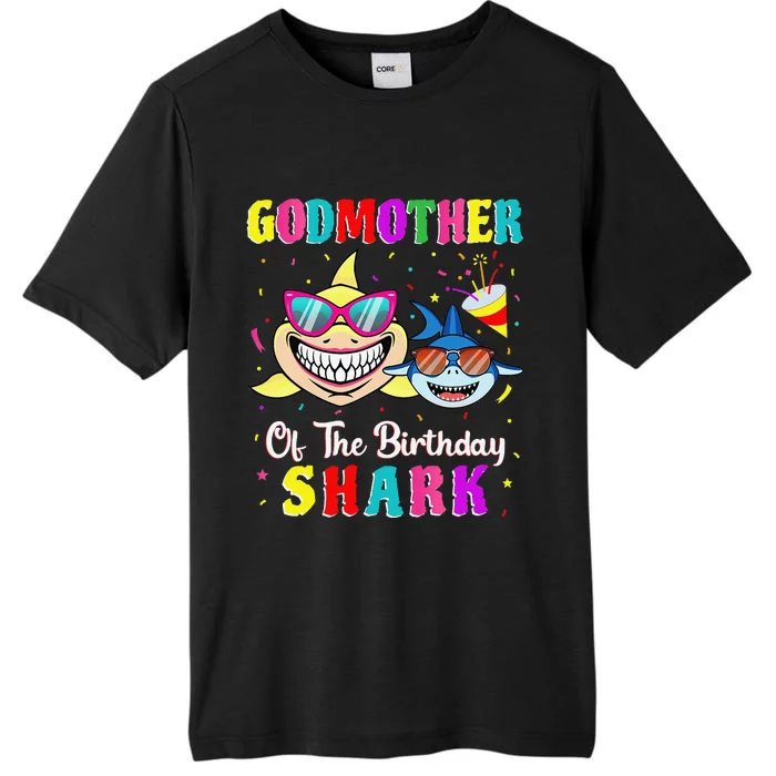 Godmother Of The Shark Birthday Family Birthday Godson ChromaSoft Performance T-Shirt