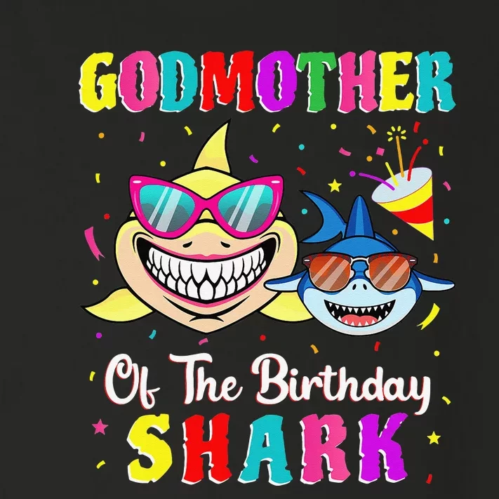 Godmother Of The Shark Birthday Family Birthday Godson Toddler Long Sleeve Shirt