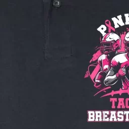 Gift Out Tackle Breast Cancer Awareness American Football Softstyle Adult Sport Polo