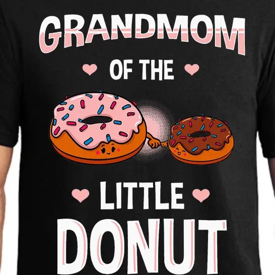 Grandmom Of The Little Donut Gender Reveal Announcement Pajama Set