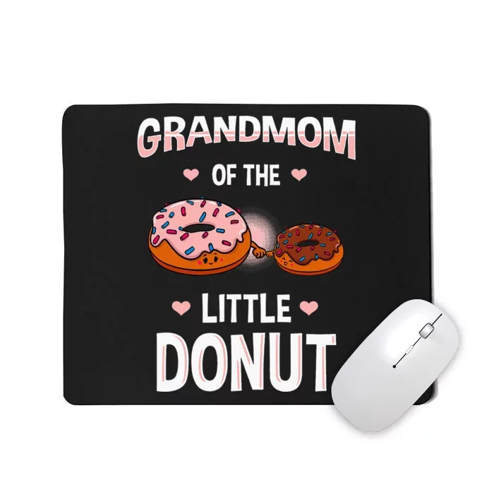 Grandmom Of The Little Donut Gender Reveal Announcement Mousepad