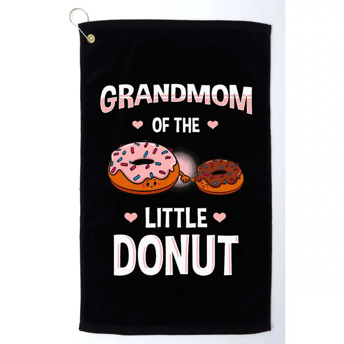 Grandmom Of The Little Donut Gender Reveal Announcement Platinum Collection Golf Towel