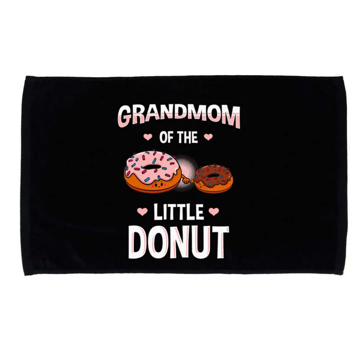 Grandmom Of The Little Donut Gender Reveal Announcement Microfiber Hand Towel