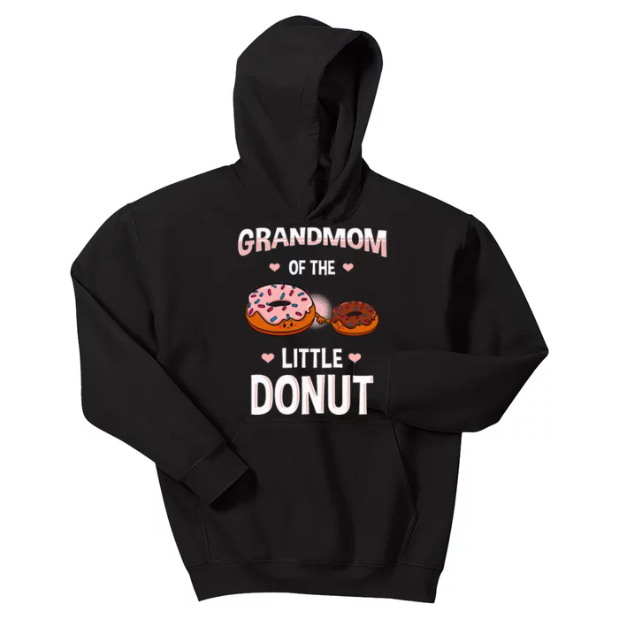 Grandmom Of The Little Donut Gender Reveal Announcement Kids Hoodie